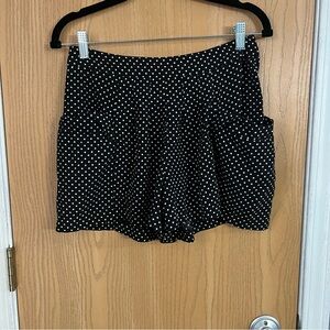 Black Pleated Mini Skirt for Casual Wear